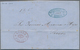 Bolivien: 1854, Folded Letter From COBITA To SUCRE Written On 28 May 1854. With Oval Forwarding Agen - Bolivie