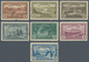 Canada - Dienstmarken: 1946, KGVI Peace Re-conversion Punctured 'O H / M S' Complete Set Of Seven In - Overprinted
