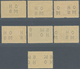 Canada - Dienstmarken: 1946, KGVI Peace Re-conversion Punctured 'O H / M S' Complete Set Of Seven In - Aufdrucksausgaben