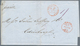 Dänisch-Westindien: 1863, "ST. THOMAS PAID" Red Circle Postmark On Folded Letter Via London (red "Lo - Dänische Antillen (Westindien)