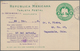 Mexiko - Ganzsachen: 1910-11, Three Postal Stationery Picture Cards 2c. Green, Two With Add. Printin - México