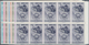 Venezuela: 1953, Coat Of Arms 'GUARICO‘ Airmail Stamps Complete Set Of Nine In Blocks Of Ten From Ri - Venezuela