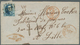 Belgien: 1856/1863, Two Insufficiently Paid 20c. Blue Entires To France Resp. Switzerland: 1856 Lett - Cartas & Documentos