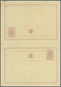 Delcampe - Belgien - Ganzsachen: 1873, Reply Card 5c. + 5c., Group Of Three Proofs: Asking And Reply Part In Is - Otros & Sin Clasificación