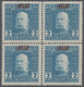 Bosnien Und Herzegowina (Österreich 1879/1918): 1918, 2h. Light Blue With Inverted Overprint, MNH Bl - Bosnia Herzegovina