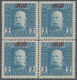 Bosnien Und Herzegowina (Österreich 1879/1918): 1918, 2h. Light Blue With Inverted Overprint, MNH Bl - Bosnië En Herzegovina