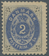 Dänemark: 1871, "2 Sk. Grey/ultramarine With Line Perforation 12 ½", Mint Value Of The First Print O - Cartas & Documentos