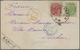 Dänemark: 1875, 8 Öre Gray/red And 25 Öre Gray/green Cancelled With Circle Postmark Kjobenhavn And C - Brieven En Documenten