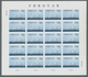 Dänemark - Färöer: 1983, "steamships Imperforated" Each As Mint Miniature Sheet Of 20 Values In Perf - Faeroër