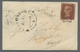 Großbritannien: 1841, "1 P. Reddish Brown", Single Franking From Right Margin With Clear MC "3" On L - Cartas & Documentos