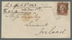 Großbritannien: 1841, "1 P. Reddish Brown", Single Franking With Clear And Central MC "4" On Letter - Cartas & Documentos