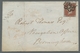 Großbritannien: 1841, "1 P. Reddish Brown", Single Franking With Clear MC "6" On Letter To Brirmingh - Lettres & Documents