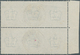 Großbritannien: 1911, £ 1 Green, Somerset Printing, Vertical Pair With Left Sheet Margin (position 5 - Lettres & Documents