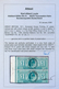 Großbritannien: 1911, £ 1 Green, Somerset Printing, Vertical Pair With Left Sheet Margin (position 5 - Brieven En Documenten