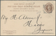 Großbritannien - Ganzsachen: 1889, 3 1/2 Pence Brown Postal Stationery Double Postcard From London T - Autres & Non Classés