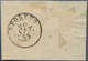 Italien - Altitalienische Staaten: Kirchenstaat: 1855, 4 Baj Black On Yellow, Diagonally Bisected On - Estados Pontificados