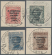 Italien: 1922, 9th Philatelic Congress In Trieste, Overprint On Definitives, Complete Set Of Four On - Non Classés