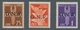 Italien - Militärpostmarken: Nationalgarde: 1944, "25 C. To 2 L. Airmail With Overprint", Mint Never - Sonstige & Ohne Zuordnung
