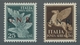 Delcampe - Italien - Militärpostmarken: Nationalgarde: 1944, "25 C. To 2 L. Airmail With Overprint", Mint Never - Sonstige & Ohne Zuordnung