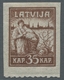 Lettland: 1919, "liberation From Riga On Cigarette Paper", Two Cplt. Sets With Variant Top Or Bottom - Letonia