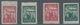 Delcampe - Lettland: 1919, "liberation From Riga On Cigarette Paper", Two Cplt. Sets With Variant Top Or Bottom - Letonia