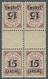 Lettland: 1927, "15 S. On 40 Kap. Tête-bêche Gutter Pair", Mint Never Hinged Unit Of Two Pairs In Is - Letland