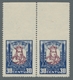 Litauen: 1930, "30 C. Vytautas Imperforated On Top", Mint Never Hinged Pair Of Two, Very Fresh And F - Litauen