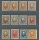 Luxemburg: 1891, Grand Duke Adolf Of Luxembourg 25 Centimes, Lot Of Twelve Different Imperforated Un - Autres & Non Classés
