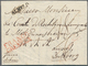Niederlande - Vorphilatelie: 1822, Sealed Folded Letter With Black Postmark ALMELO (von Der Linden N - ...-1852 Préphilatélie