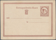 Niederlande - Ganzsachen: 1876, Five Unused Postal Stationeries As Rare Proofs In Different Colors, - Entiers Postaux