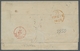 Portugal: 1855, King Pedro V, 25 Reis Blue, In Fresh Color With Full Margins, On Folded Cover From L - Other & Unclassified