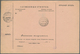 Russland: 1915 Accompanying Card From Moscow Via Minsk Headquarter Of FPO And Vyborg (boarder To Fin - Cartas & Documentos