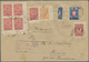 Russland: 1918 Local Registered Cover From Gomel With Scarce Franking Of One Bisected Stamp Cert. Ma - Covers & Documents