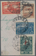 Sowjetunion: 1924 Air 15k. On 1r. Brown With OVERPRINT INVERTED, Used Along With 1930 'Revolution' S - Sonstige & Ohne Zuordnung