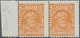 Sowjetunion: 1927-28 80k. Orange, Left Hand Marginal Pair, Variety "PERFORATED 10½ At Foot In Combin - Sonstige & Ohne Zuordnung