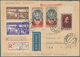 Sowjetunion: 1955 Registered Airmail Cover From Liepaya (Latvia) To USA With Scarce Franking Of The - Sonstige & Ohne Zuordnung