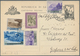 San Marino - Ganzsachen: 1953, 20 Lire Black Postal Stationery Card With Interesting Additional Fran - Entiers Postaux