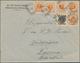 Schweden: 1893 Cover From Trelleborg To Nikolaistad Via Åbo, Franked By 1889 Provisional 10 øre Yell - Andere & Zonder Classificatie