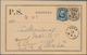 Schweden: 1891 Postcard From Jula To Vexiö Franked By 1886 30 øre Brown And 1891 KOII. 20 øre Ultram - Otros & Sin Clasificación