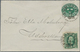 Schweden - Ganzsachen: 1890 Postal Stationery Envelope 5 øre Green, WATERMARK "Lines" FROM LOWER LEF - Enteros Postales