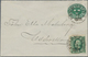 Schweden - Ganzsachen: 1890 Postal Stationery Envelope 5 øre Green, WATERMARK "Lines" FROM LOWER LEF - Postal Stationery