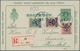 Schweden - Ganzsachen: 1905 Complete Letter Card 5 øre Green, Uprated 1916 10+40 øre On 24 øre Viole - Enteros Postales