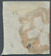 Schweiz - Zürich: 1843 Zürich 4 Rp. Mit Rotem Senkrechten Linienunterdruck, Typ I, Gestempelt Mit Ro - 1843-1852 Kantonalmarken Und Bundesmarken