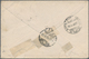 Schweiz: 1868, Brief Frankiert Mit Waagerechtem Paar 40 Rp Sitzende Helvetia (oben Etwas Gestaucht W - Oblitérés