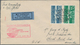 Schweiz: 1932, Katapultpost, Vertragsstaaten, Brief Ab BASEL 2 Mit Rotem Bestätigungsstempel "DEUTSC - Usati
