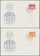 Schweiz: 1960, Freimarken Auf Normalem Papier 18 Werte Komplett Auf 15 Tadellos Erhaltenen Schmuck-F - Usados