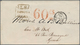 Schweiz - Stempel: 1853, Kleiner Umschlag Von London "LS 14 NO 14 1853" Nach Genf. Dort Mit Rotem Ta - Marcophilie