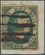 Spanien: 1851, Isabella II 10 Reales Oval Issue Green On Piece Tied By Five Parallel Pen-strokes (ve - Cartas & Documentos