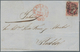 Spanien: 1853, 6 Cs. Pink On A Not Complete Letter From BILBAO To Puebla. Double Cancel Grid- And Ci - Covers & Documents