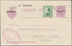 Spanien: 1920-32, 15 Cs. Violet Uprated Used Postal Stationery Card 1932 To Germany And Avec Reponse - Cartas & Documentos